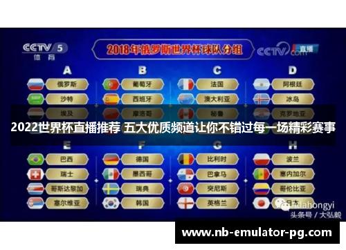 2022世界杯直播推荐 五大优质频道让你不错过每一场精彩赛事