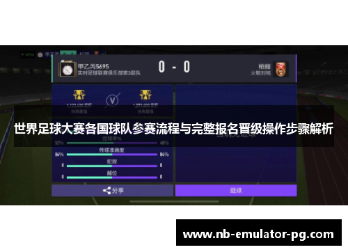 世界足球大赛各国球队参赛流程与完整报名晋级操作步骤解析