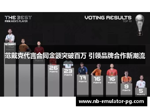 范戴克代言合同金额突破百万 引领品牌合作新潮流